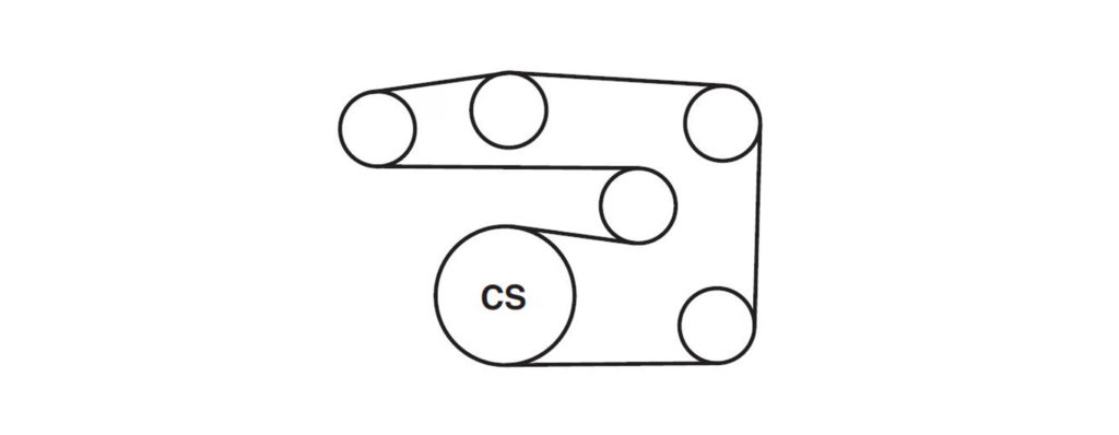  Diagramas de la correa serpentina de Chevrolet 2014