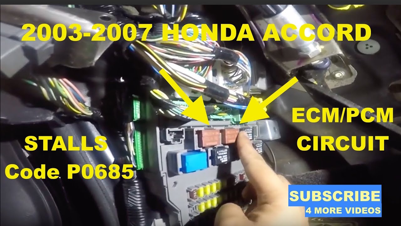  Honda P0685 - Diagnostika a oprava
